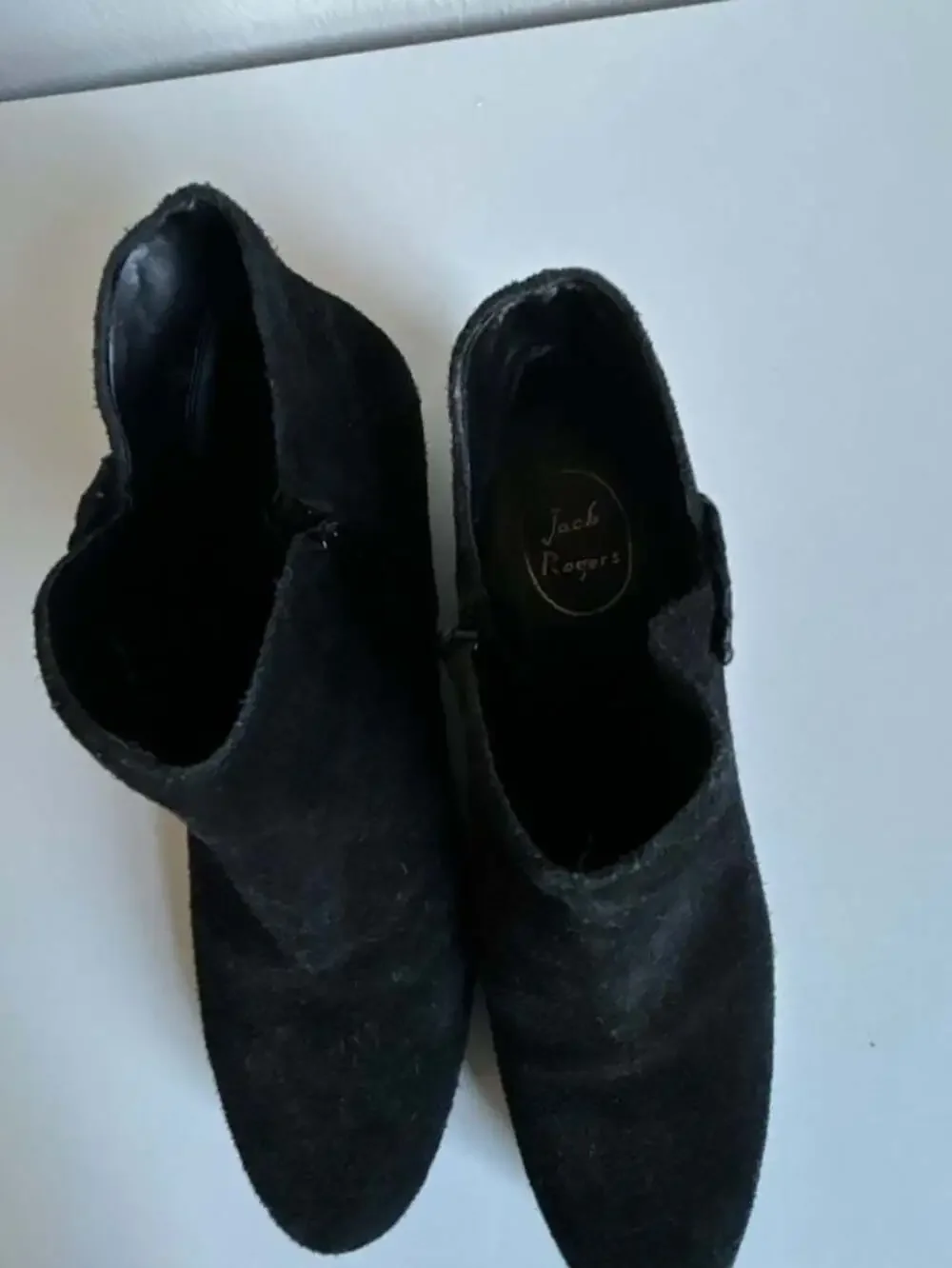 Jack Rogers Peyton Black Suede Ankle Booties